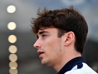 Charles Leclerc, en el circuito de Mónaco