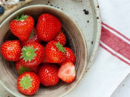 Estas fresas tienen perfectas hasta las hojas