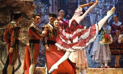 Un instante del &#039;Don Quijote&#039; del ballet Imperial Ruso.