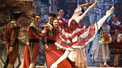 Un instante del &#039;Don Quijote&#039; del ballet Imperial Ruso.