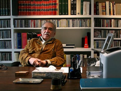 Gabriel García Márquez fotografado em sua casa da Cidade do México, em novembro de 2007