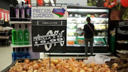 Um supermercado de Buenos Aires.