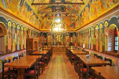 Los frescos del monasterio de Varlaám.
