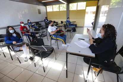 Aula escolar en Jalisco