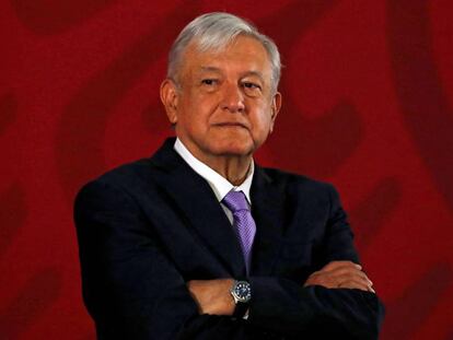 El presidente de México, Andres Manuel Lopez Obrador, en la ciudad de México, el pasado 15 de marzo. 