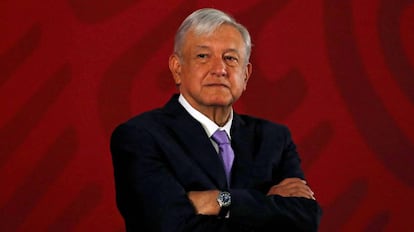 El presidente de México, Andres Manuel Lopez Obrador, en la ciudad de México, el pasado 15 de marzo. 