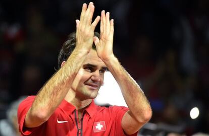 Federer celebra el t&iacute;tulo