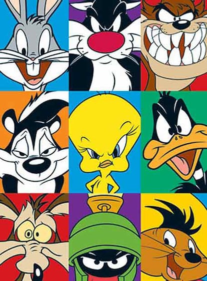 Imagen de los famosos personajes de Warner Bros