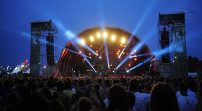 El escenario principal del festival Rototom Sunsplash en un momento de la edici&oacute;n 2013.