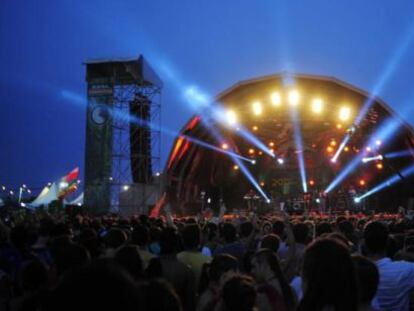 El escenario principal del festival Rototom Sunsplash en un momento de la edición 2013.