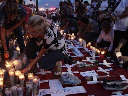 Homenatge, el 2012, a les víctimes de l'assalt al Casino Royale per part de narcos dels Zetes, a Monterrey.