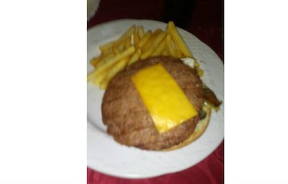 Hamburguesa con tranchete