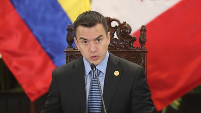 El presidente de Ecuador, Daniel Noboa.