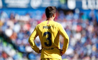 Piqué, al partit del Barcelona a Getafe.