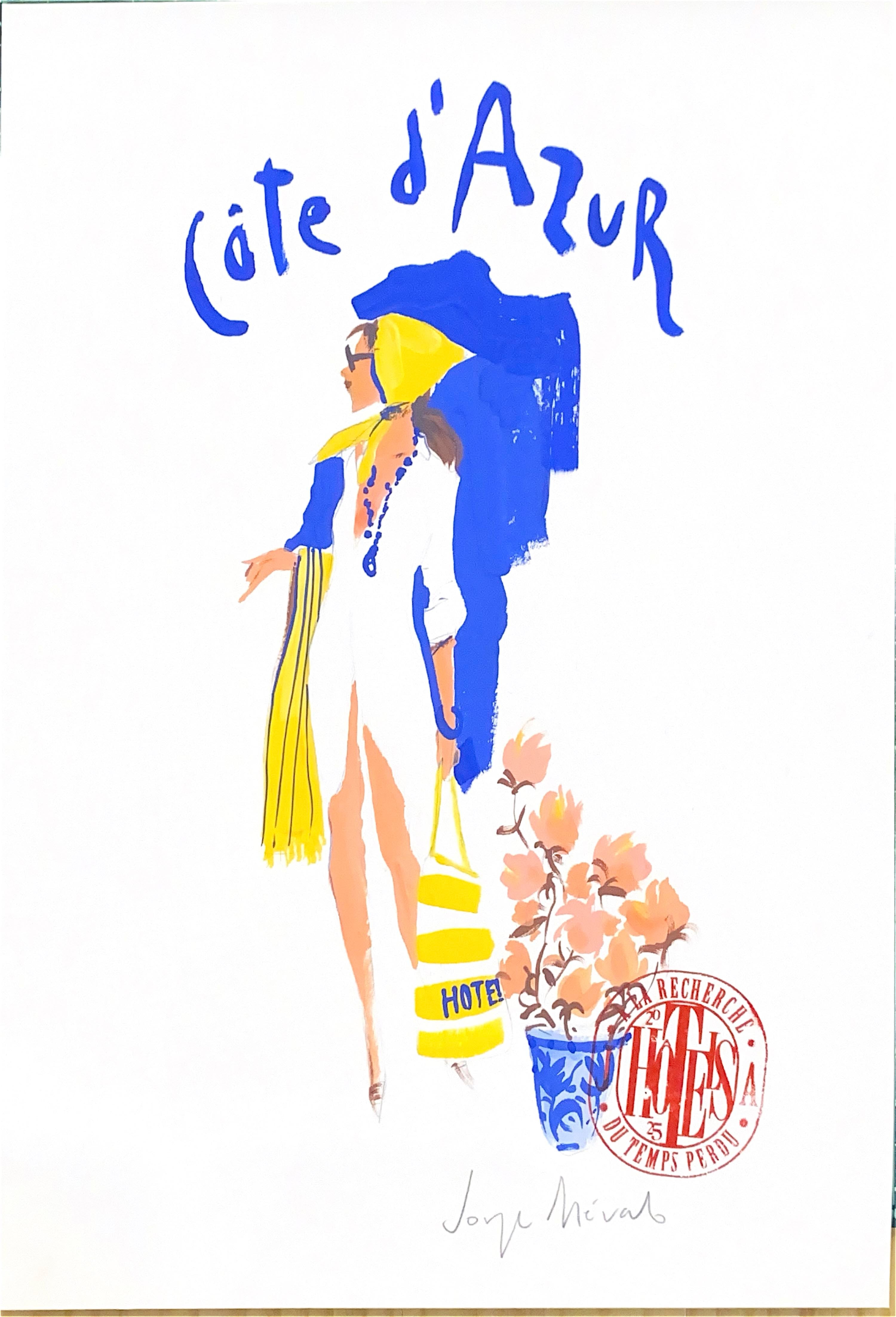 El imaginario de la Costa Azul francesa del ilustrador Jorge Arévalo.