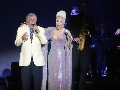 Tony Bennet i Lady Gaga divendres a la nit a Cap Roig.