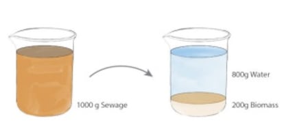 El proceso consiste en aprovechar que los desechos orgánicos cuentan con un 80% de agua. El Omniprocesor se encarga de separar por destilación el agua de la biomasa, que se transforma luego en cenizas útiles como fertilizantes.