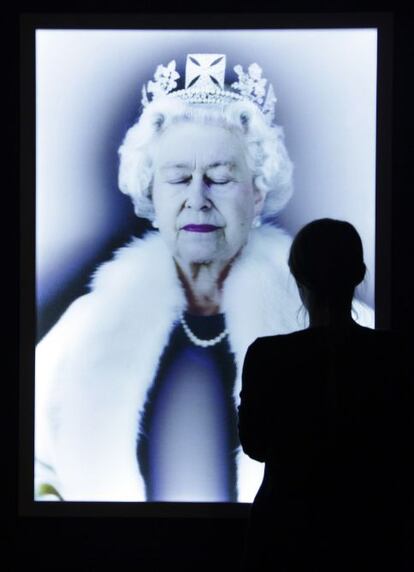 Retrato de la reina Isabel de Inglaterra, por Andy Wahrol.