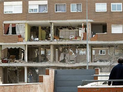 El edificio de Leganés donde se suicidaron los presuntos terroristas del 11-M.