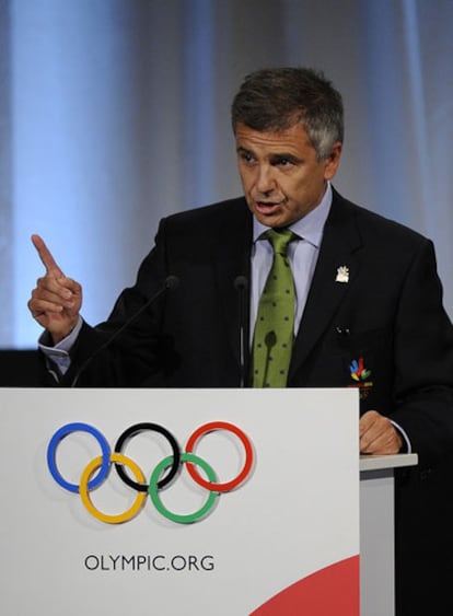 Juan Antonio Samaranch, hijo, durante la reciente asamblea del COI en Copenhague.