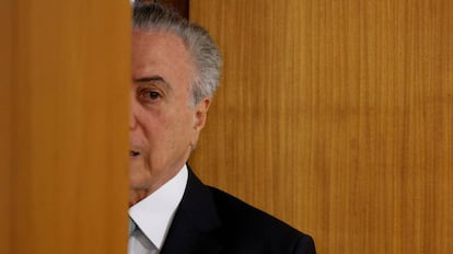 O presidente Temer no Palácio do Planalto.