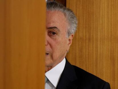 O presidente Temer no Palácio do Planalto.