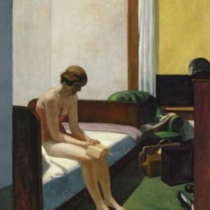 <i>Habitación de hotel</i>, óleo sobre lienzo de Edward Hopper de 1931.