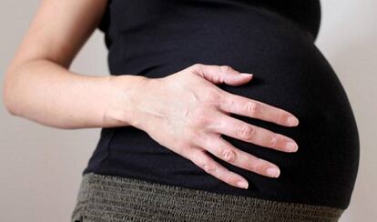 Una mujer en avanzado estado de gestaci&oacute;n. 