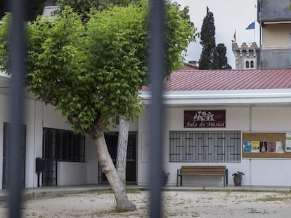 L'escola de música de Vilassar de Mar, tancada pel coronavirus.