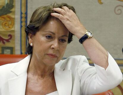 An archive photograph from 2008 of the former minister Magdalena &Aacute;lvarez.