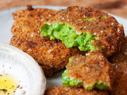 Verde que te quiero verde. Verde viento, verde relleno de bocaditos de guisantes