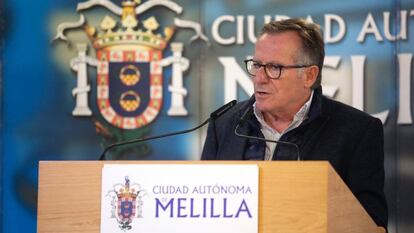 El presidente de Melilla, Eduardo de Castro, este miércoles.