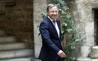 El consejero de Hacienda, Juan Carlos Moragues, este jueves.