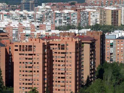 Bloques de viviendas en Madrid.