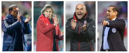 Martino, Gareca, Sampaoli e Ramón Díaz.