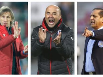 Martino, Gareca, Sampaoli e Ramón Díaz.