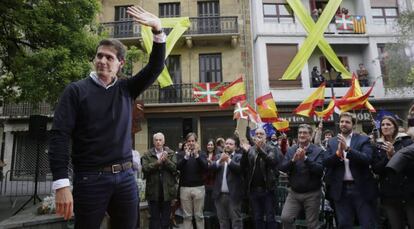 Albert Rivera en Errenteria en las pasadas elecciones generales.