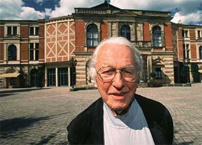 Wolfgang Wagner, director del festival de Bayreuth.