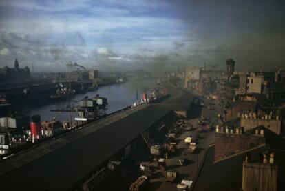 Imagen tomada en Glasgow (Escocia) en 1946