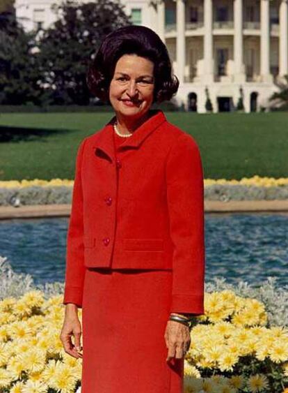 Lady Bird Johnson.