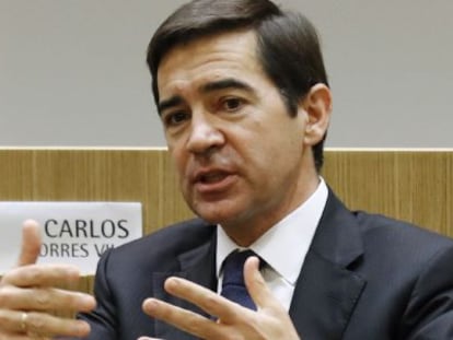 El consejero delegado de BBVA Carlos Torres Vila,