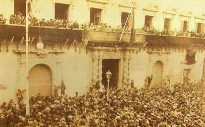 Discurso de Rafael Altamira antes de su gira por Latinoam&eacute;rica (1910).