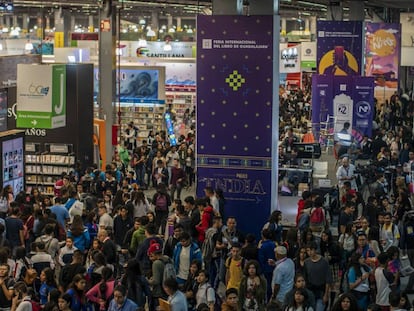 Aspecto de la feria internacional del libro de la ciudad de Guadalajara
