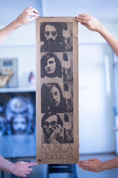 Pòster promocional del grup Música Dispsersa (1970), del qual Jaume Sisa va formar part fins al 1971