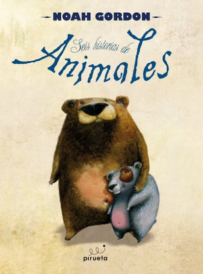 <a href=http://www.rocalibros.com/roca-juvenil/catalogo/Noah+Gordon/Seis+historias+de+animales>Seis historias de animales</a>. (Noah Gordon. Pirueta, 2010). <p>El autor de bestsellers como El médico, El chamán y La doctora Cole, se aventura en la literatura infantil con seis sencillos cuentos protagonizados por animales. No hay seres mitológicos, ni grandes aventuras, son historias sencillas, protagonizadas por niños cualesquiera y animales normales, salvajes, eso sí. Las historias surgieron, como cuenta el autor en la introducción, de las historias que contaba a sus nietos, de ver cómo se emocionaban cuando los protagonistas eran animales salvajes, “muy diferentes a los animales que viven en cautividad, o de las mascotas, o incluso de aquellos que podéis ver en el zoo”. Aunque los niños que aparecen en ellas son ficticios, dice el autor que los animales son reales, conocidos durante su vida en una granja en el oeste de Massachusetts (EE UU). Seis pequeñas historias iluminadas por otros tantos ilustradores para compartir en la cama y encender una pequeña llama de ecologismo en los pequeños.