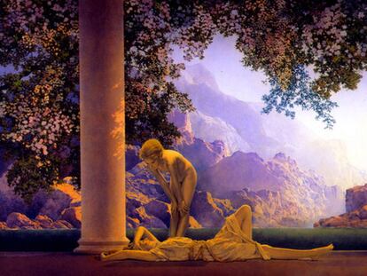<i>Daybreak,</i> del pintor e ilustrador Maxfield Parrish, uno de los cuadros que sale a la venta.