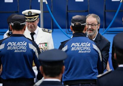 El concejal de Seguridad, Javier Barbero, en los actos de San Juan el pasado domingo.