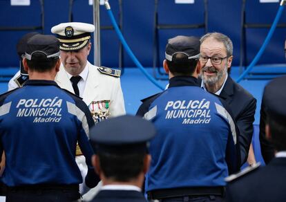 El concejal de Seguridad, Javier Barbero, en los actos de San Juan el pasado domingo.