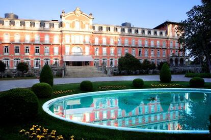 Fachada del hotel portugu&eacute;s Vidago, situado en el &#039;concelho&#039; de Chaves. 