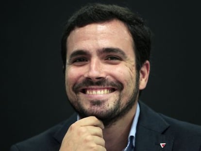 El candidato de IU a la Presidencia del Gobierno, Alberto Garz&oacute;n. 